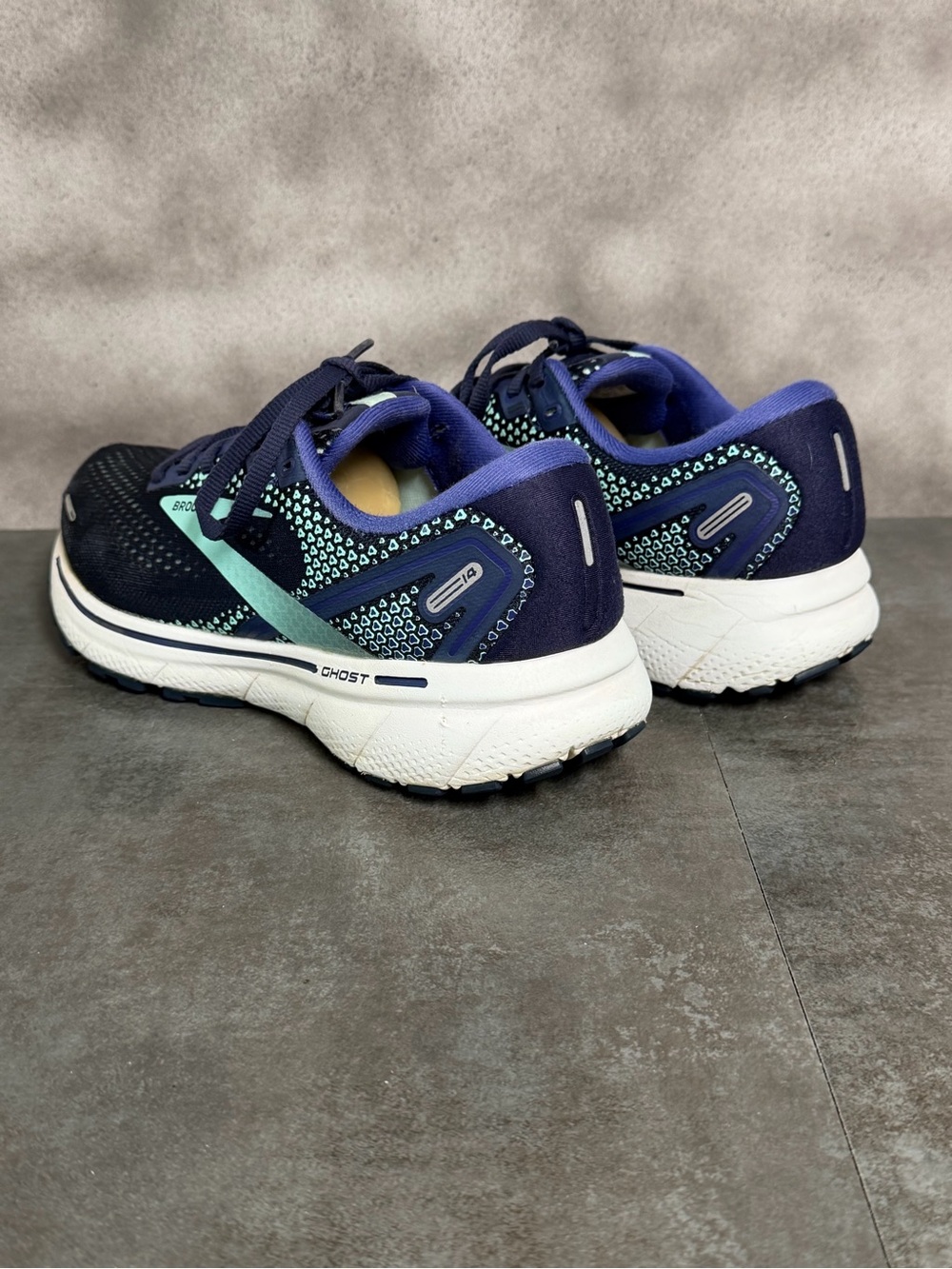 Brooks Ghost 14 Women's Navy Blue Running Shoes 1203561B446 Size 8B - Picture 13 of 16